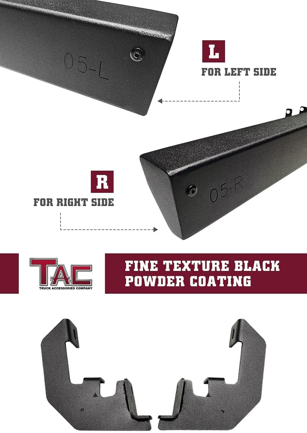 TAC Sidewinder Running Boards Fit 2005-2026 Nissan Frontier Crew Cab 4' Drop Side Step Nerf Bar Rocker Slider Pickup Truck Exterior Accessories 2pcs