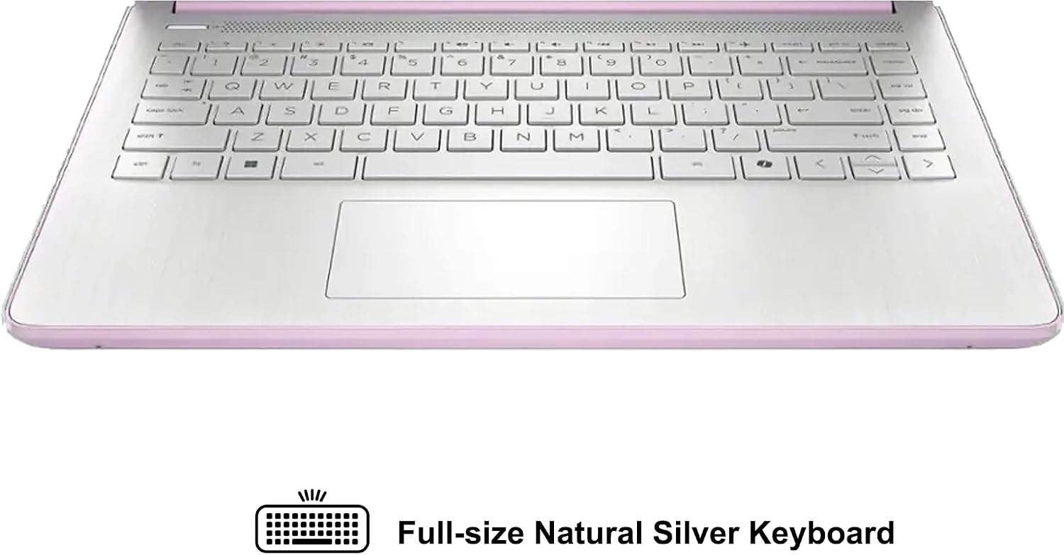 HP 14 Lightweight Business & Student Portable Laptop 14' HD Anti-Glare Intel 4-core N150 8GB RAM 192GB Storage (128GB UFS + 64GB SD Card) Long-Lasting Battery Office365 (1-yr) Win11 ICP Accessory