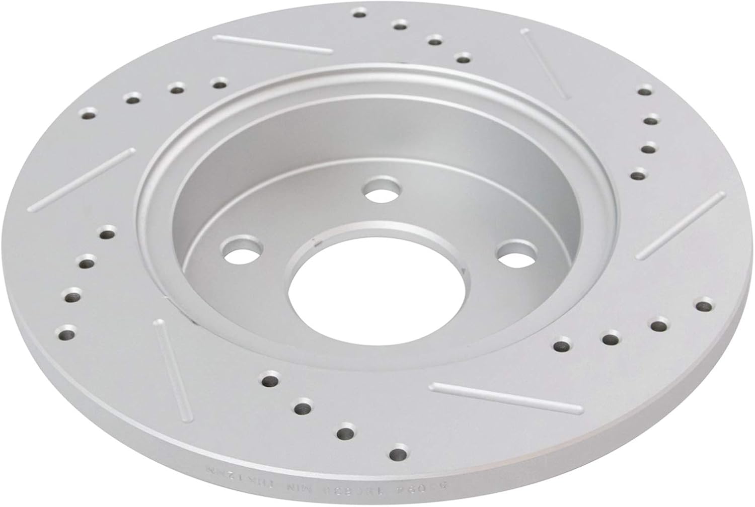 TRQ Front & Rear Performance Drilled Slotted Coated Rotor Kit for Chevy Pontiac