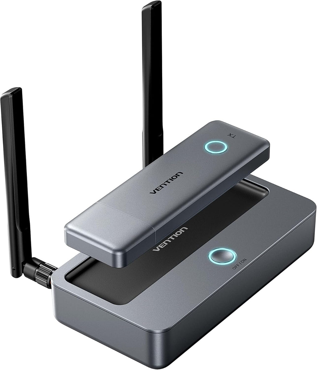 VENTION Wireless HDMI Transmitter and Receiver 165FT/50M, [Support VGA Input], 1080P@60Hz Plug & Play, 5G Wireless HDMI Extender for Streaming Video & Audio to Monitor from Laptop/Pc/Tv Box/Projector