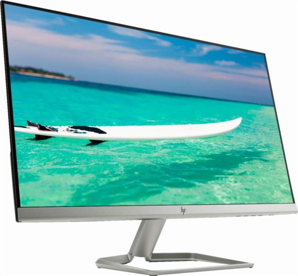 HP 27' Widescreen IPS LED Full HD (1920x1080) Monitor, 5ms Response Time, 10,000,000:1 Contrast Ratio, FreeSync, 2X HDMI and 1x VGA Input, 178░ View Angle, 75Hz Refresh Rate, Natural Silver
