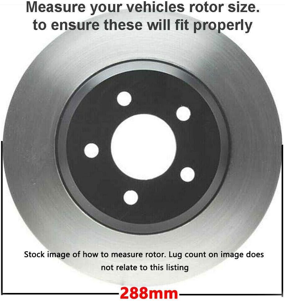 Detroit Axle - Front Brake Kit for 1999-2005 Volkswagen Jetta 1999-2010 Beetle 1999-2001 Golf, 11.34'' inch Disc Brake Rotors Ceramic Brake Pads w/Hardware Replacement