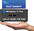 Intel NUC 13 Pro Mini PC, ASUS NUC (Intel 12-Core i7-1360P, 32GB DDR4 RAM, 1TB SSD) Business Desktop Computer, Support 4 x 8K Display, 2x Thunderbolt 4, Wi-Fi 6E, RJ45, Windows 11 Pro, NUC13ANHI7