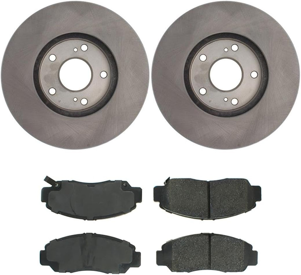 Front Brake Pads and Rotors Kit, (Set of 3) Brakes and Rotors, Automotive Replacement Brake Kits Dwvksz, for Honda Accord 3.0L 2003-2007, for Honda Civic 1.8L 2006-2011, for Acura CSX 2.0L 2006-2011