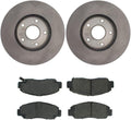 Front Brake Pads and Rotors Kit, (Set of 3) Brakes and Rotors, Automotive Replacement Brake Kits Dwvksz, for Honda Accord 3.0L 2003-2007, for Honda Civic 1.8L 2006-2011, for Acura CSX 2.0L 2006-2011