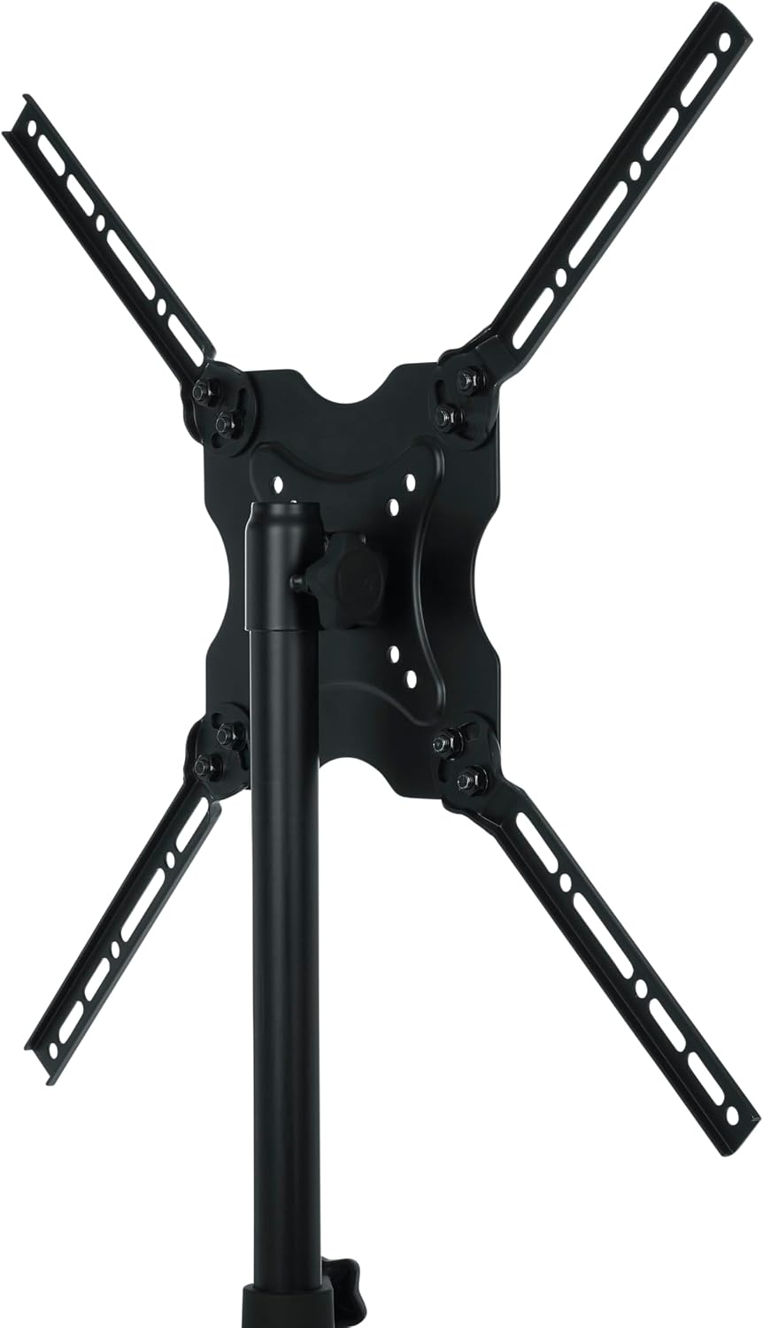 Gator Frameworks Deluxe Adjustable Quadpod LCD/LED TV Monitor Stand with Lift Piston, Fits Screens up to 65' (GFW-AV-LCD-25)
