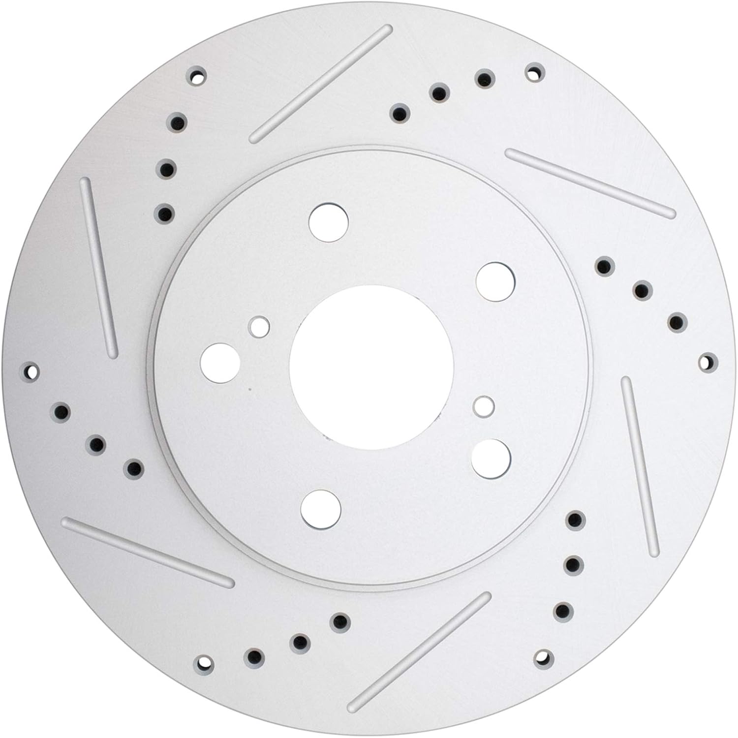 TRQ Performance Front and Rear Brake Rotor Set G Coated Drilled and Slotted Compatible with 2006-2015 Lexus IS250