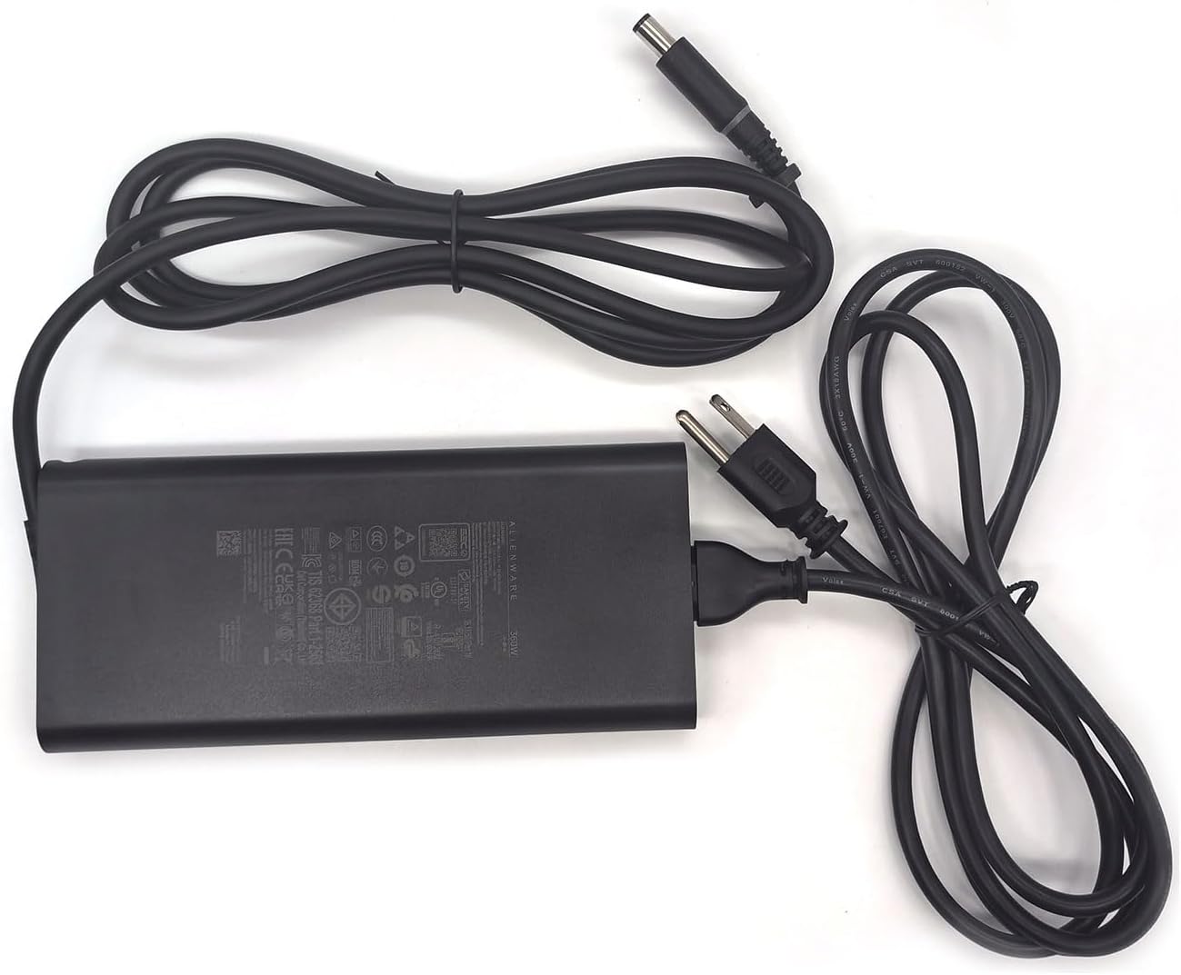 Dell Alienware Laptop Charger GAN 360W Barrel 7.4mm tip, Aliemware M18 R2 X16 R2 AC Adapter, Black, LA360PM230