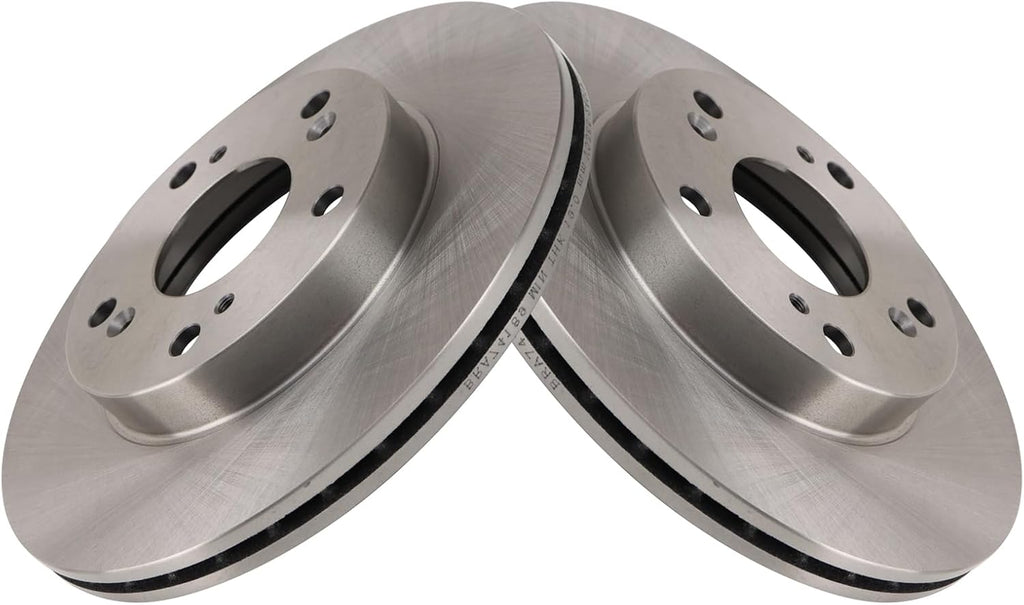 Front Brake Pad & Rotor Kit, with Chemical Kit Semi-Metallic Compatible with 2006-2011 Honda Civic