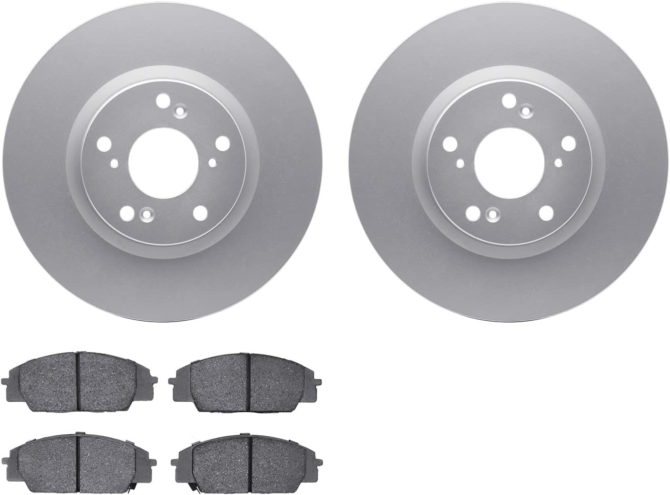 Dynamic Friction Company Front Brakes and Rotors| Automotive Replacement Brake Kits| Front 5000 Advanced Brake Pads and Rotors Kit| Fits 2006-2011 Honda Civic