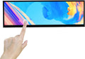 Portable Wide Bar Touch Monitor,14.5 inch 2560x720 2K 350nit IPS LCD Monitor,Type USB C Video Input,Metal Shell, Built in Dual Speakers