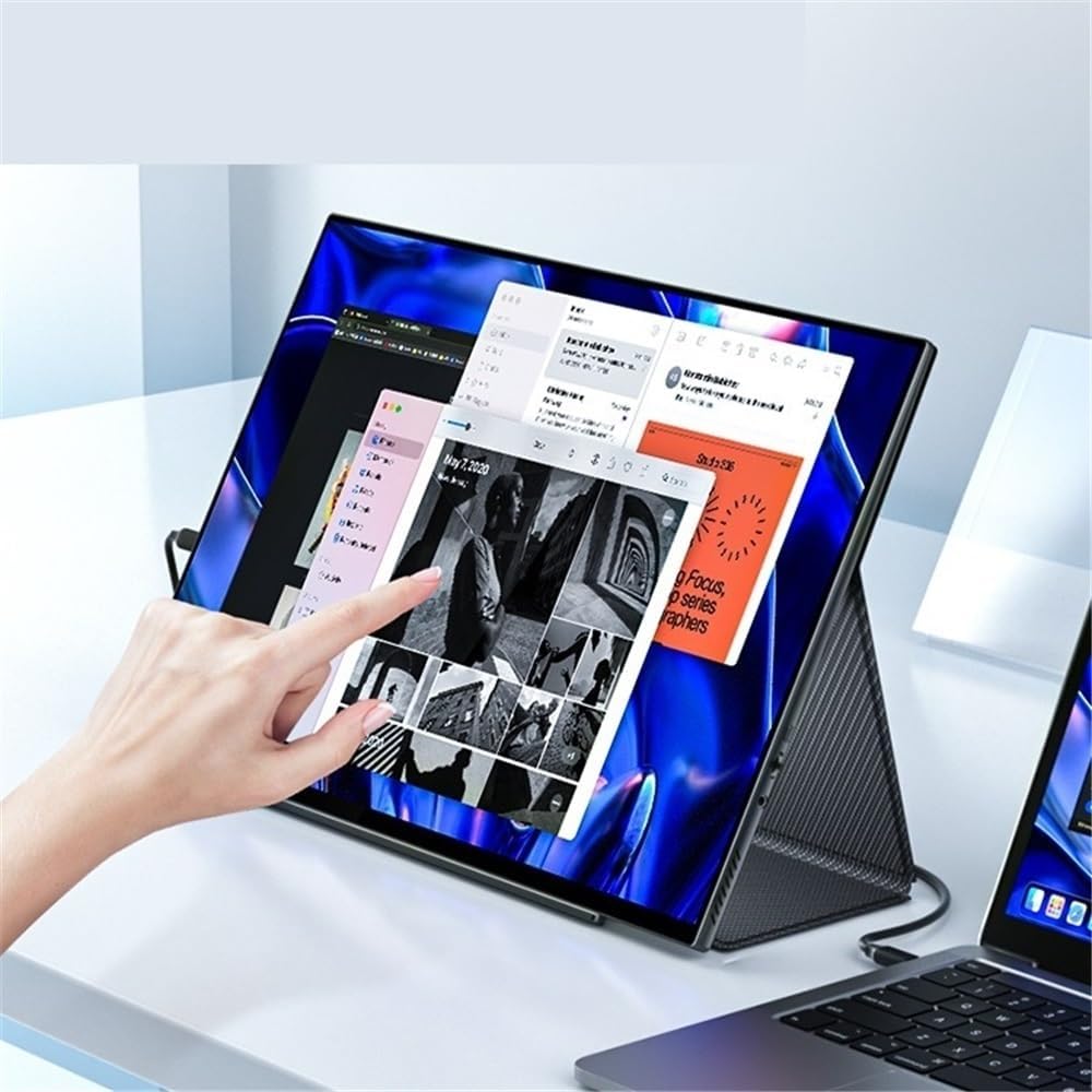 Portable Monitor for Laptop 15.6 Inch FHD 2K 144HZ QLED Portable Monitor for Office, Audio and Video Entertainment, Second Screen Portable Gaming Monitor