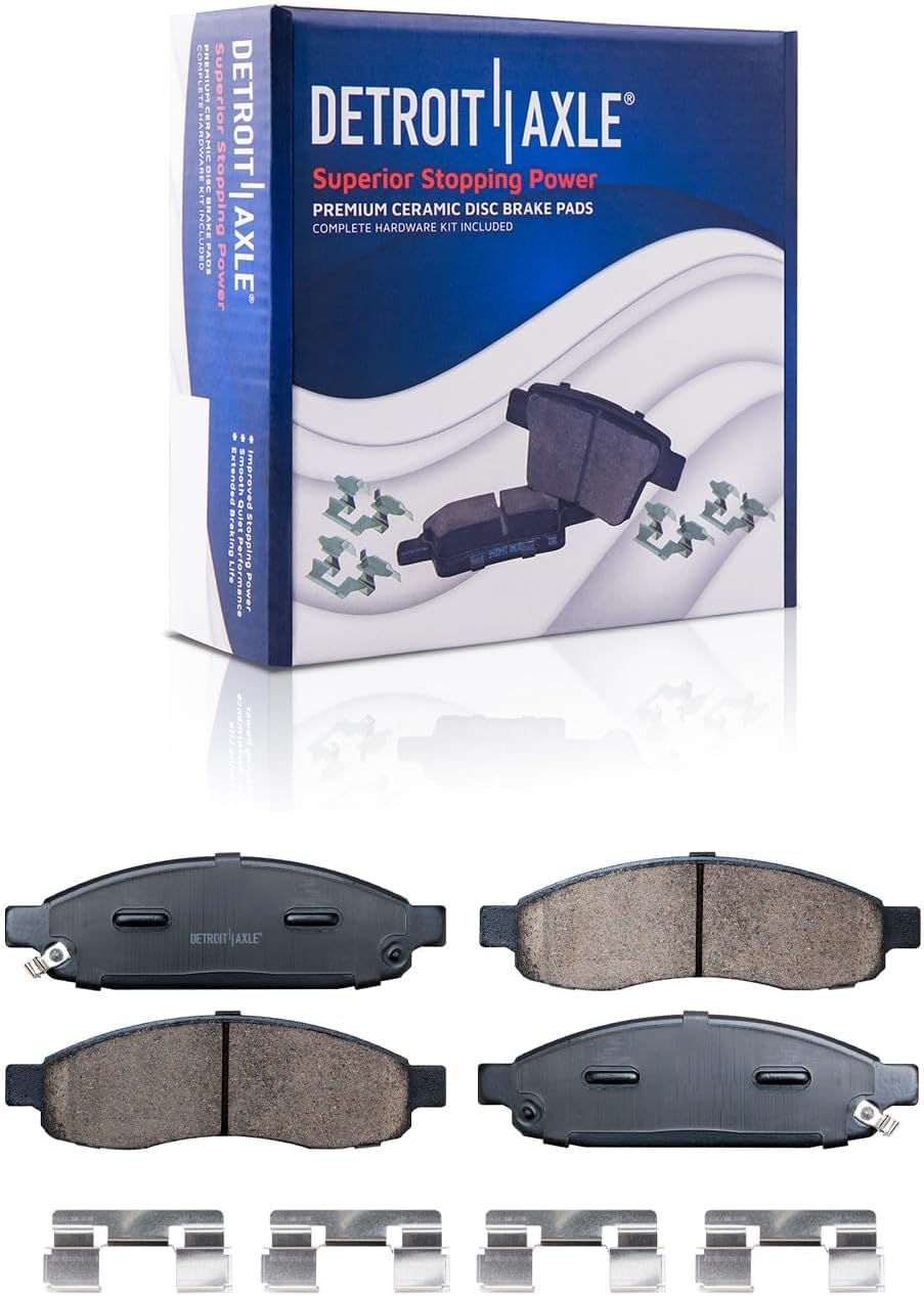 Detroit Axle - Brake Kit for INFINITI QX56 Nissan Armada Titan Brake Rotors Ceramic Brakes Pads Front and Rear Replacement: 12.60' inch Front and Rear Rotors