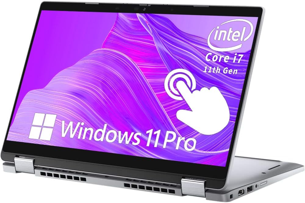 Dell Latitude 5320 2-in-1 13.3' FHD Touchscreen Laptop Computer, Quad Core i7-1185G7, 16GB DDR4 RAM, 256GB SSD, Backlit Keyboard, HDMI, Windows 11 Pro (Renewed)