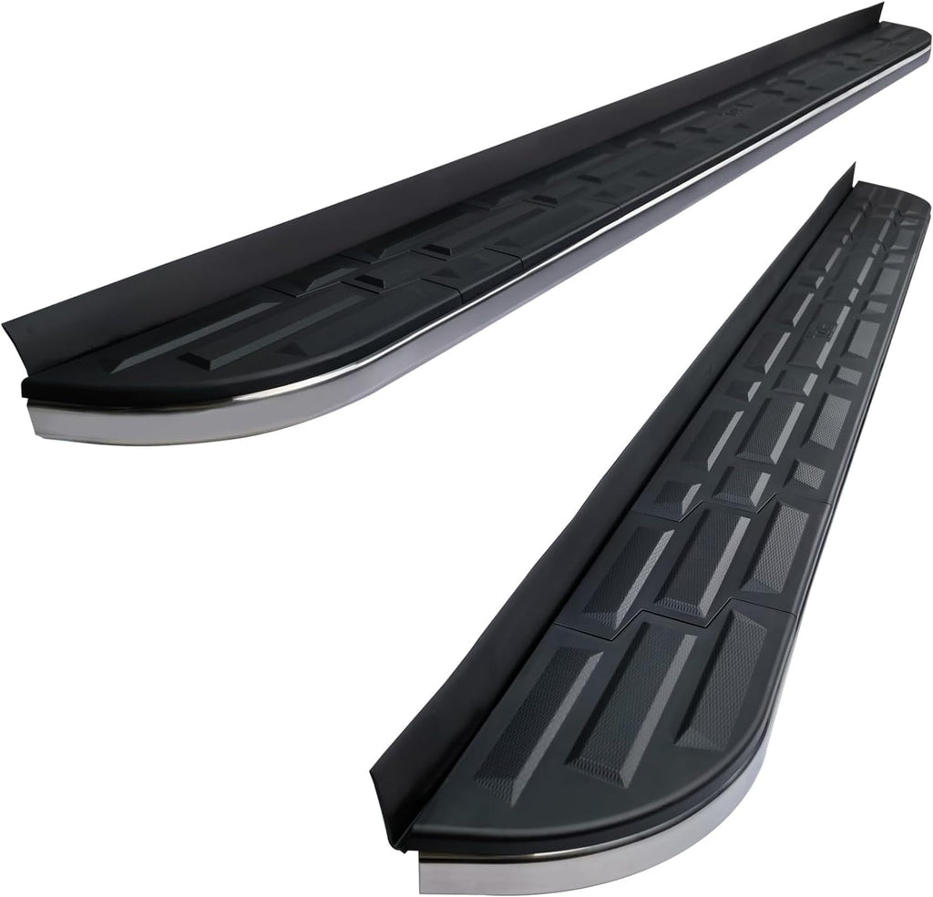 TAC Cobra Running Boards Compatible With 2018-2023 Traverse|2018-2024 Enclave SUV Side Steps Nerf Bars Step Rails Aluminum Black Off-Road City Exterior Accessories 2 pieces one pair