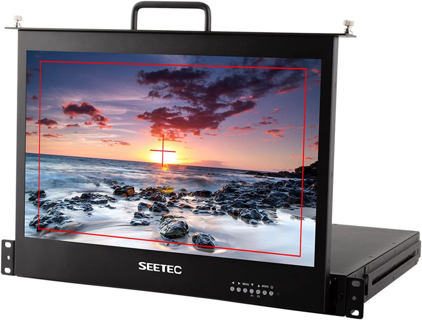 17.3 Inch 1RU Pull Out Rack Mount Monitor Full HD 1920x1080 SC173-HSD-56(HDMI/SDI)