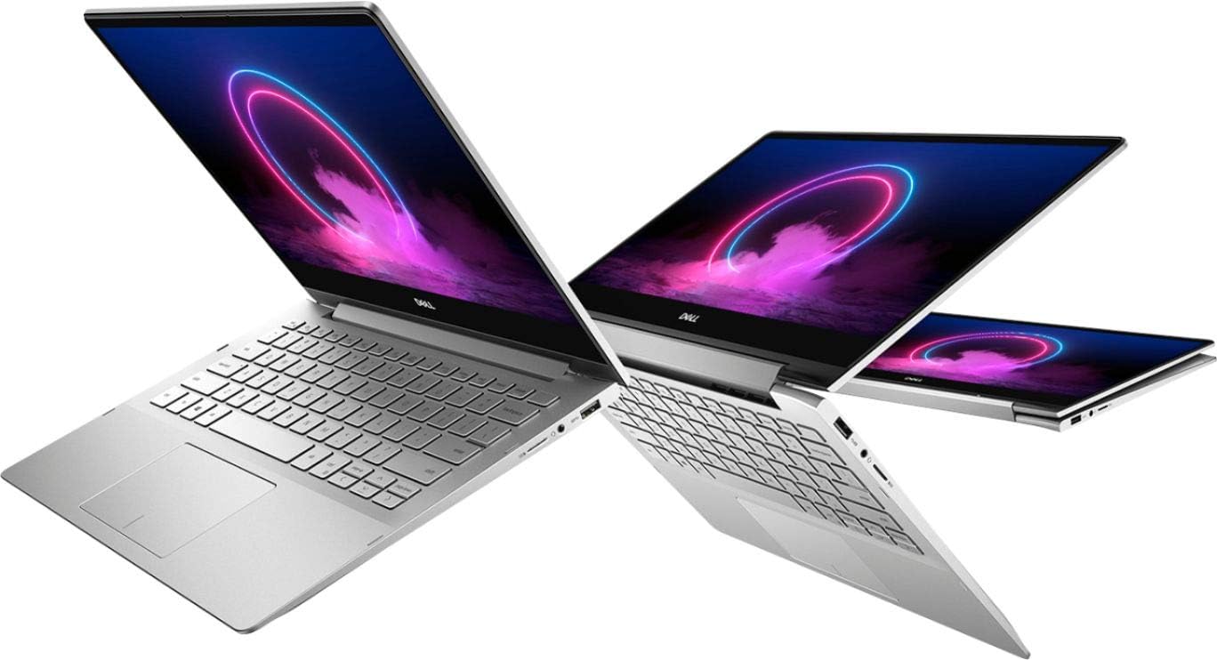 Latest_Dell Inspiron 13.3' 7000 2-in-1 Touchscreen Laptop, 10th Generation Intel Core i5-10210U Processor, 8GB Memory, 512GB SSD+ 32GB Optane, Wireless+Bluetooth, Silver, Windows 10
