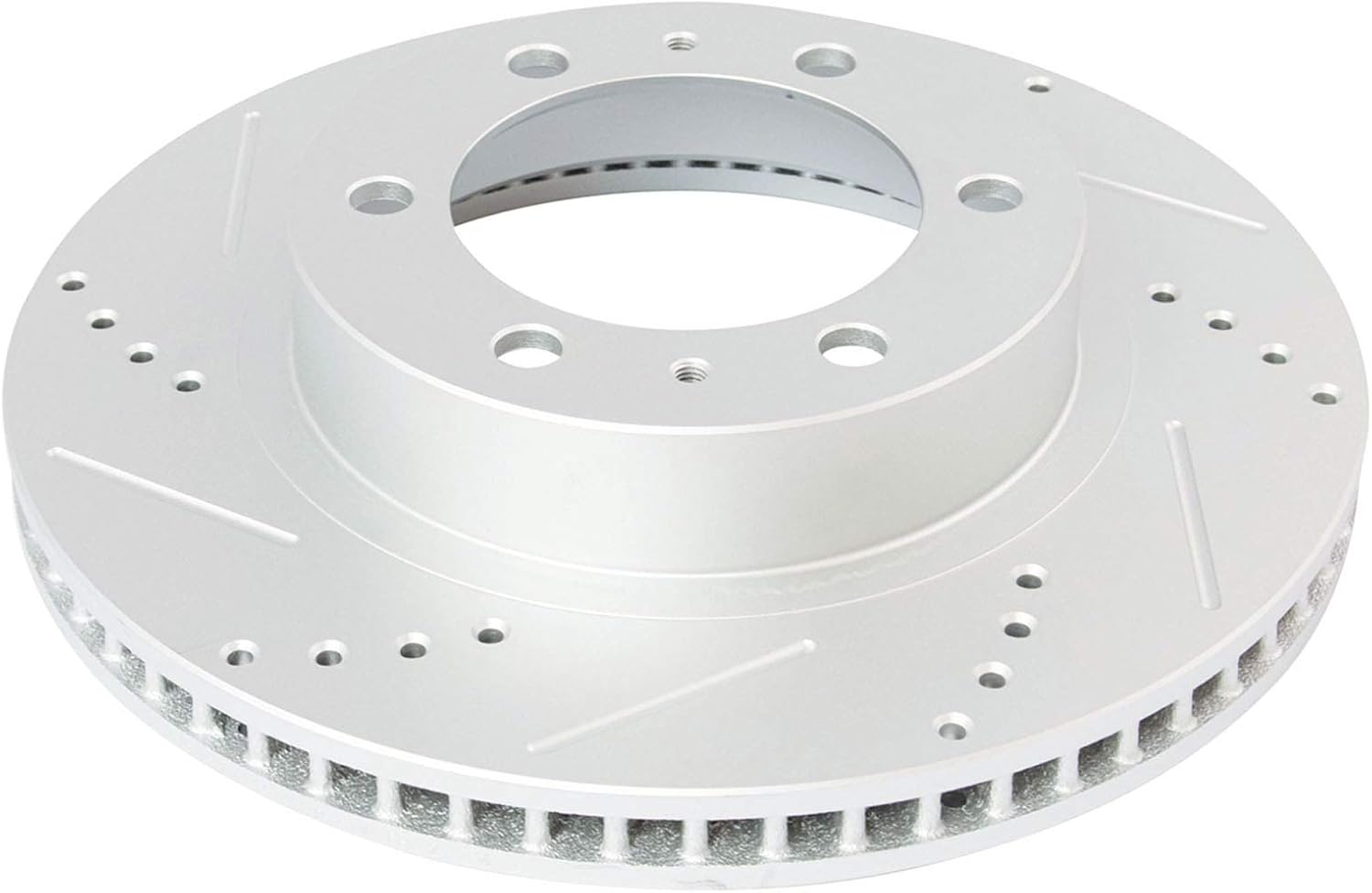 TRQ Performance Front and Rear Brake Rotor Set G Coated Drilled and Slotted Compatible with 2003-2009 Toyota 4Runner 2007-2009 FJ Cruiser