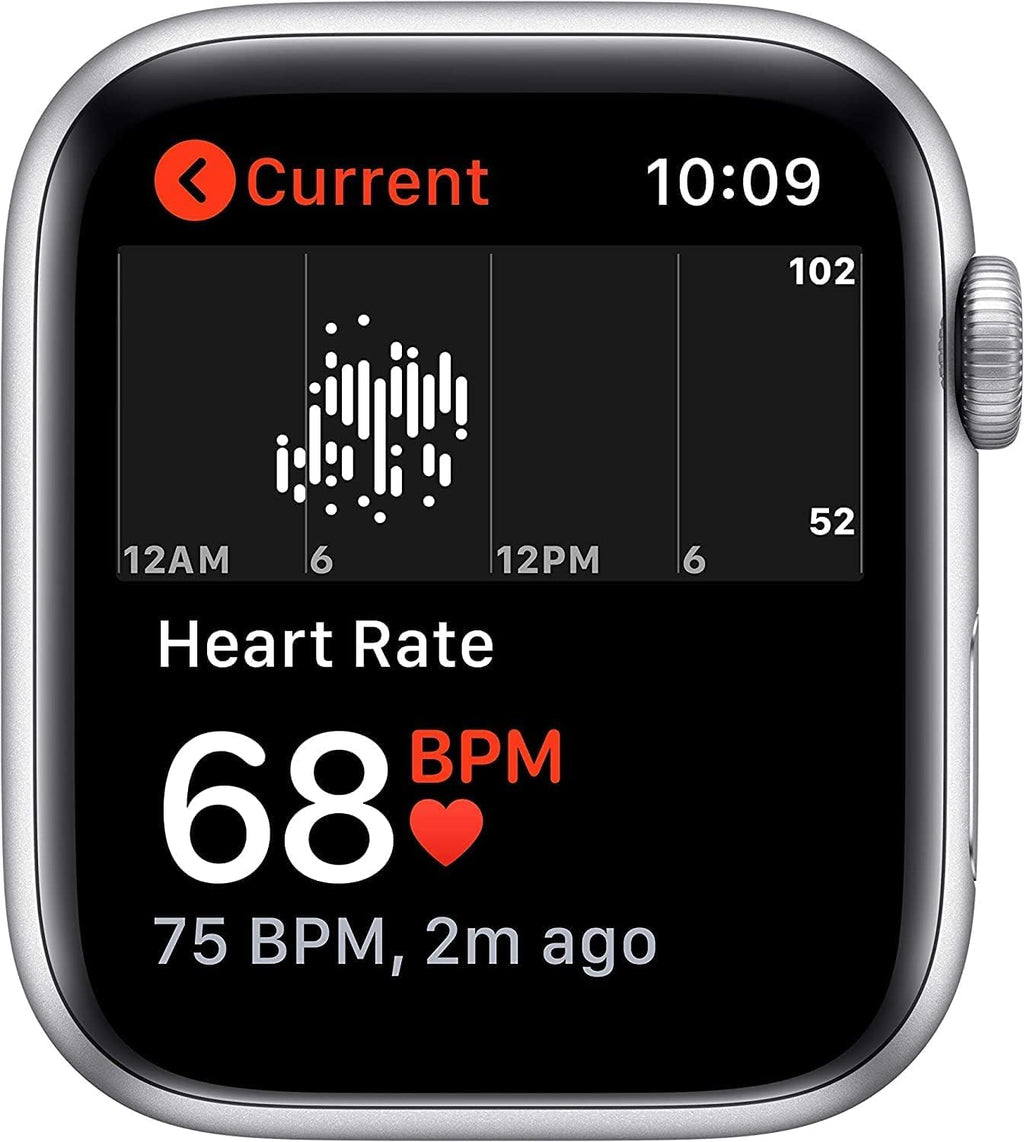 Apple Watch SE (GPS + Cellular, 40mm) - Silver Aluminum Case with White Sport Band (Renewed)