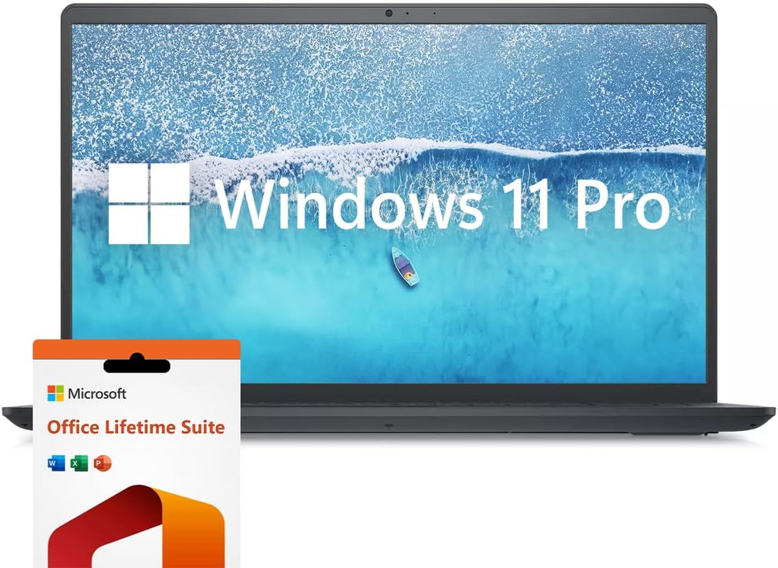 Dell Inspiron 15.6' Laptop Computer, Windows 11 Pro Laptop 32GB RAM 1TB SSD, Intel Core i7-1255U Processor, FHD IPS 120Hz Display, Microsoft Office Lifetime License, Numeric Keypad (Renewed)