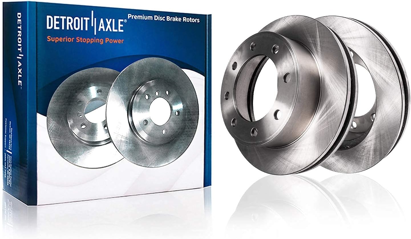 Detroit Axle - 4WD Front Brake Kit for Ford F-250 F-350 F-450 Super Duty Disc Brakes Rotors and Ceramic Brake Pads Replacement