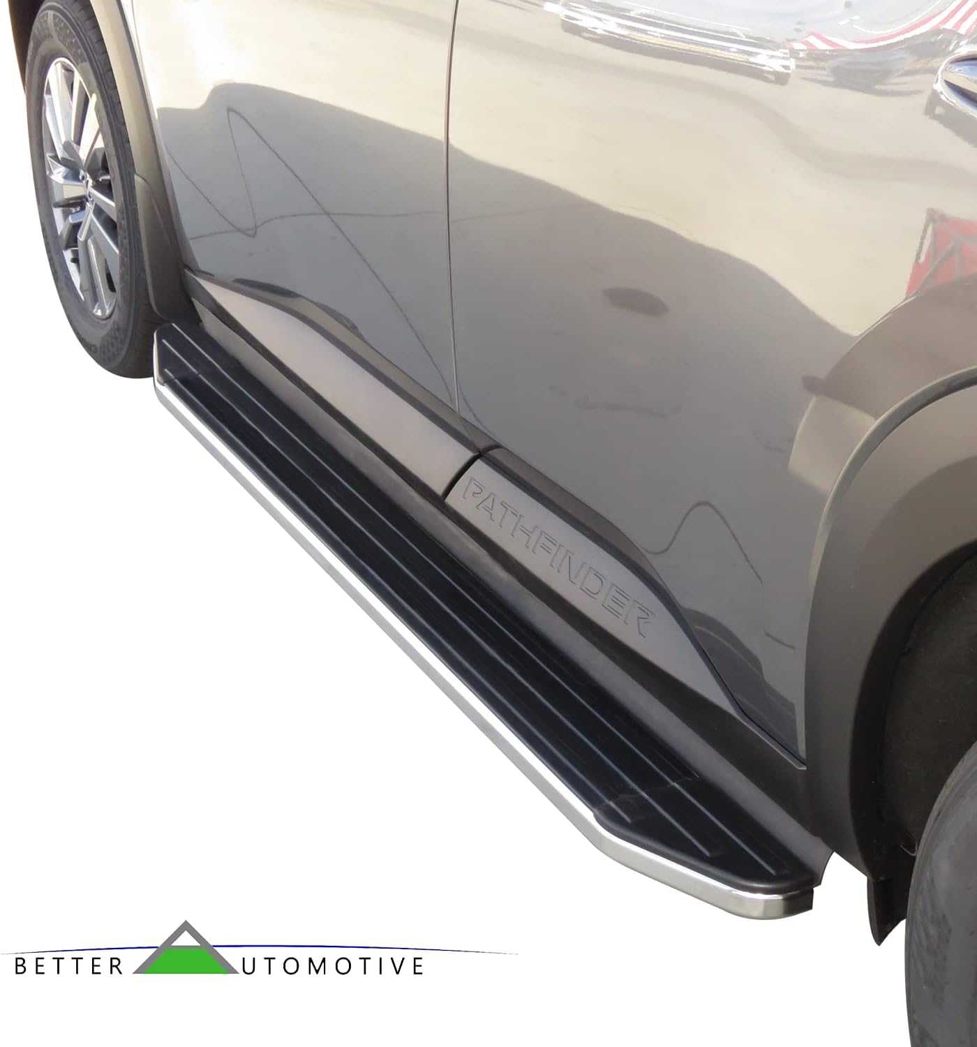 Running Boards Side Steps Compatible with 2022-2026 Nissan Pathfinder SUV 5.5' Aluminum Black Nerf Bars Step Rails Exterior Accessories 2 Pieces