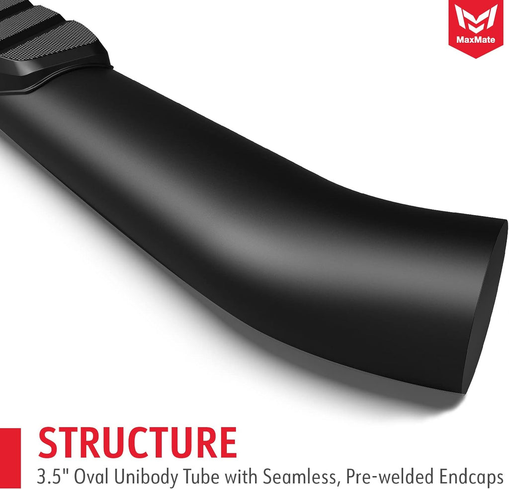 MaxMate 3.5' Oval Nerf Bar Side Steps Compatible with 2020-2026 Jeep Gladiator JT | SS2J35198MX | Side Rails Running Boards