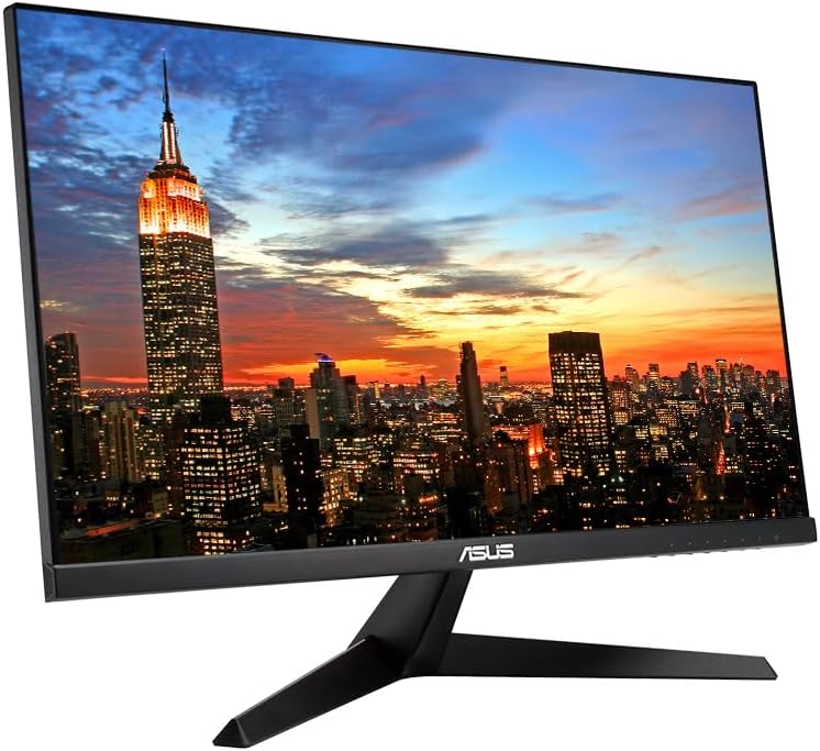 Asus VY249HF 24-inch 1920 x 1080 Full HD LED Backlit LCD Frameless Monitor, 2-Pack Bundle with HDMI, Adaptive-Sync, Eye Care, Low Blue Light, 100Hz 1ms Smooth Motion
