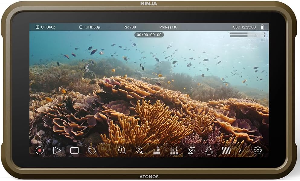 Atomos Ninja 5.2' 4K HDMI Recording Monitor + 240GB SE4 2.5' SSD Bundle – Portable On-Camera Recorder for DSLR, Cinema & Mirrorless Cameras