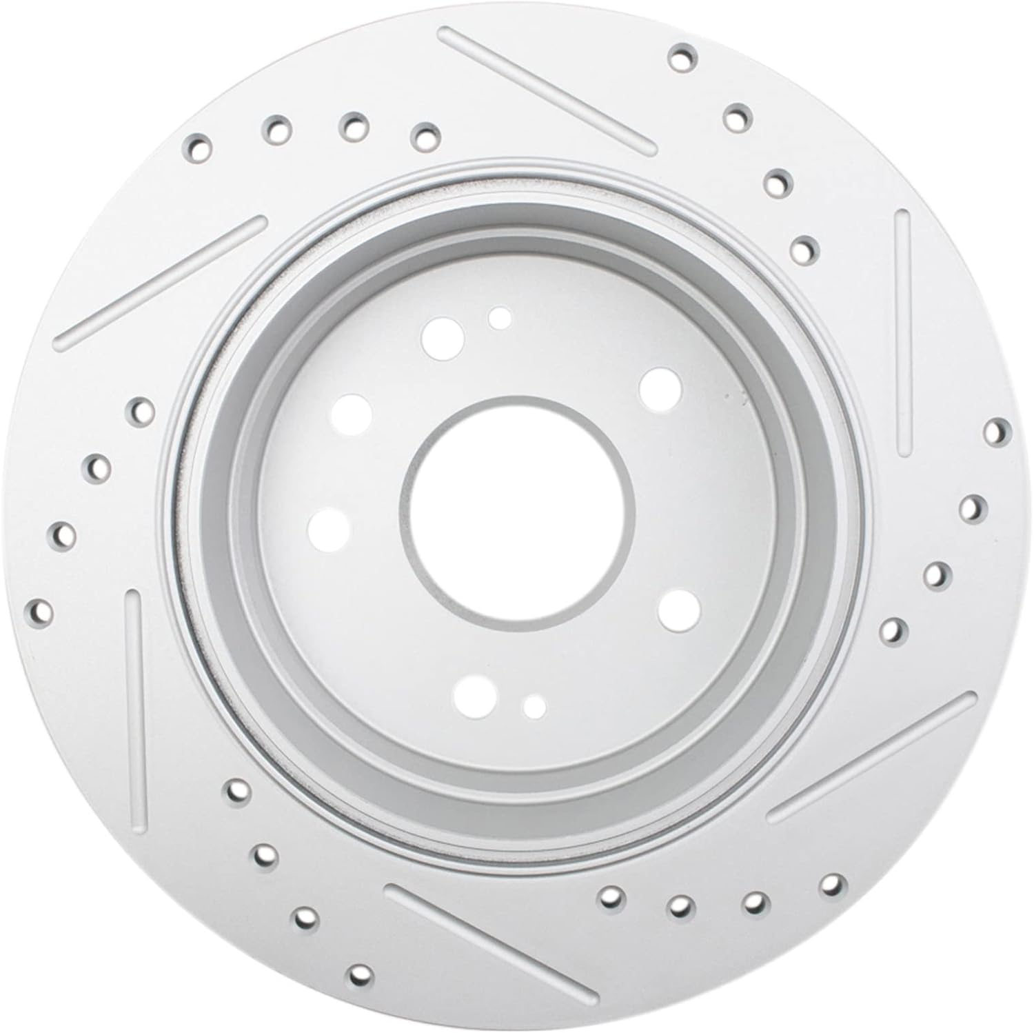 TRQ Performance Front and Rear Brake Rotor Set G Coated Drilled and Slotted Compatible with 1999-2003 Acura TL