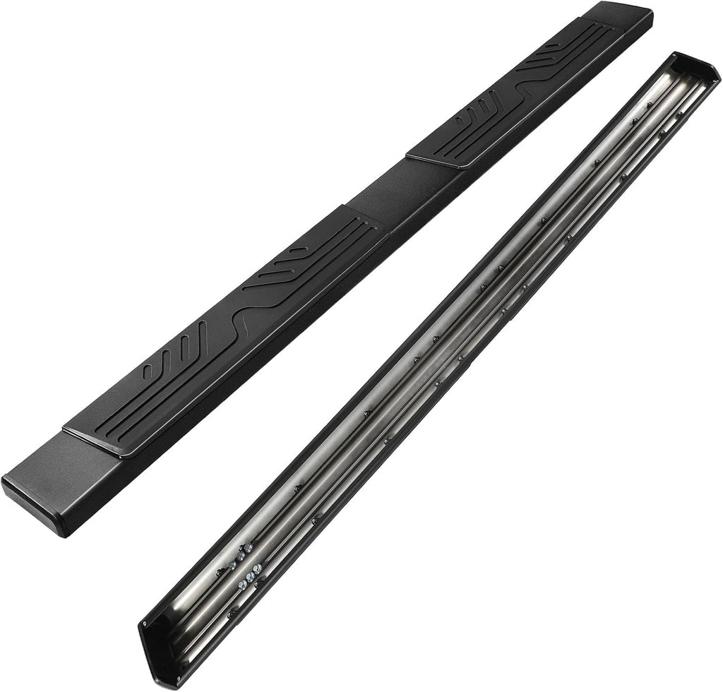 PZ 6.5' Running Boards Anti-Slip Side Steps Compatible with Chevy Silverado 1500/GMC Sierra 1500 2019-2026 Crew Cab, 2020-2026 2500HD 3500HD,500LBS No Drill Truck Running Boards Direct Fit Nerf Bar