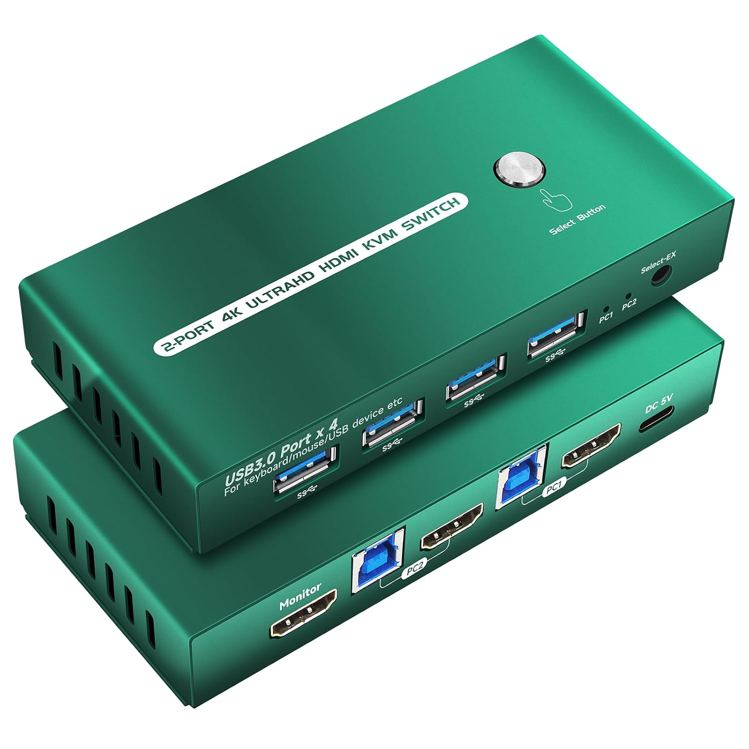 KVM Switches HDMI EDID Emulator 4K 60Hz 2 Port KVM Switch 1 Monitors 2 Computers Hdmi EDID 2K 144Hz 2 PC 1 Monitor Switch 2K 144Hz USB 3.0