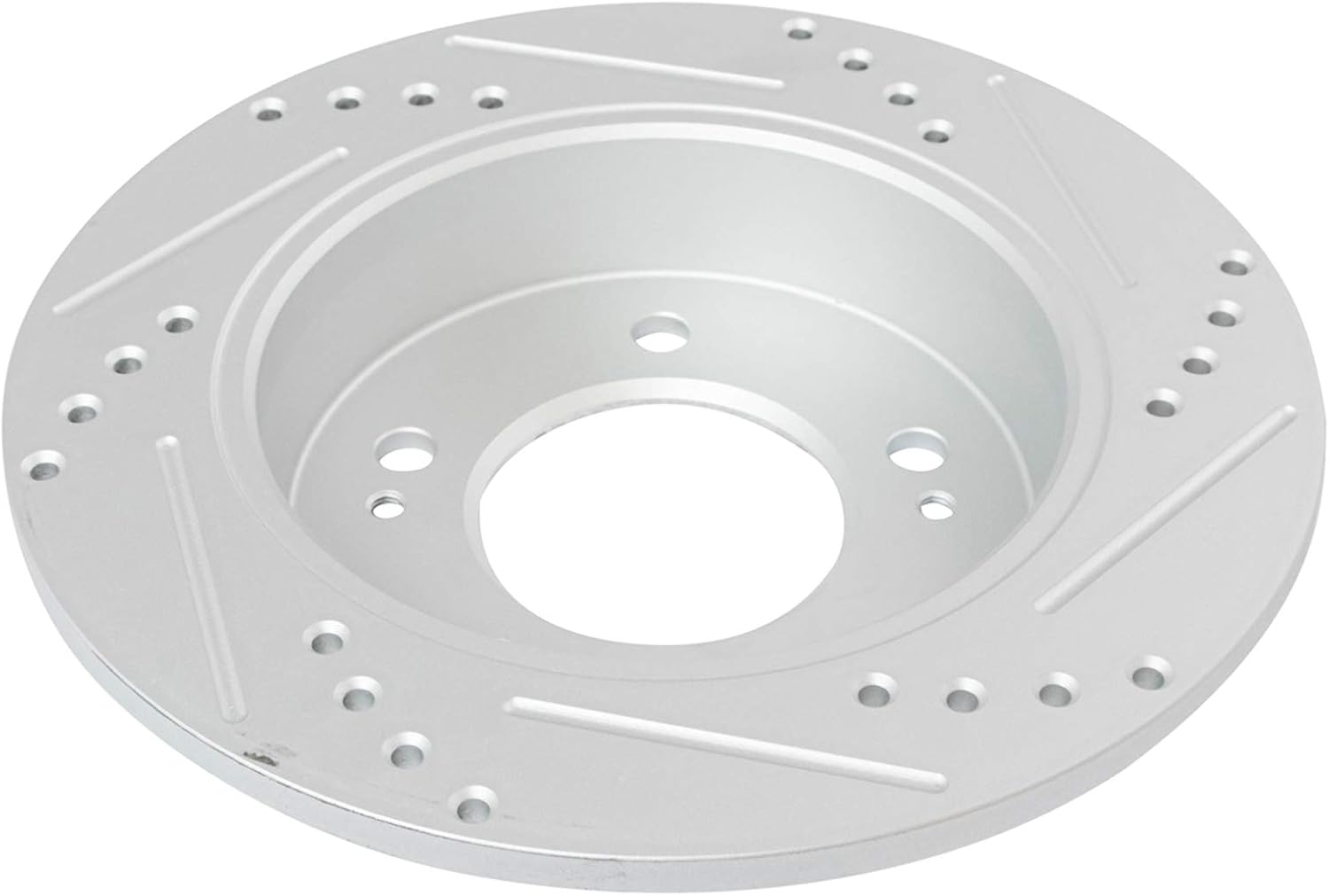 TRQ Performance Front and Rear Brake Rotor Set G Coated Drilled and Slotted Compatible with 2013-2017 Hyundai Veloster 2014-2016 Kia Forte Koup 2014-2018 Forte5