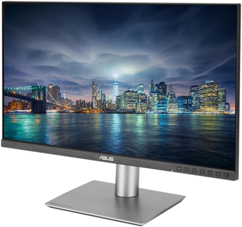 Asus ProArt PA24ACRV 24-inch 1440P 2K QHD sRGB Professional Monitor, 2-Pack Bundle with USB-C 96W PD, Daisy Chain DisplayPort, HDMI, USB Hub, Integrated Speakers and Desk Mount Dual Monitor Stand