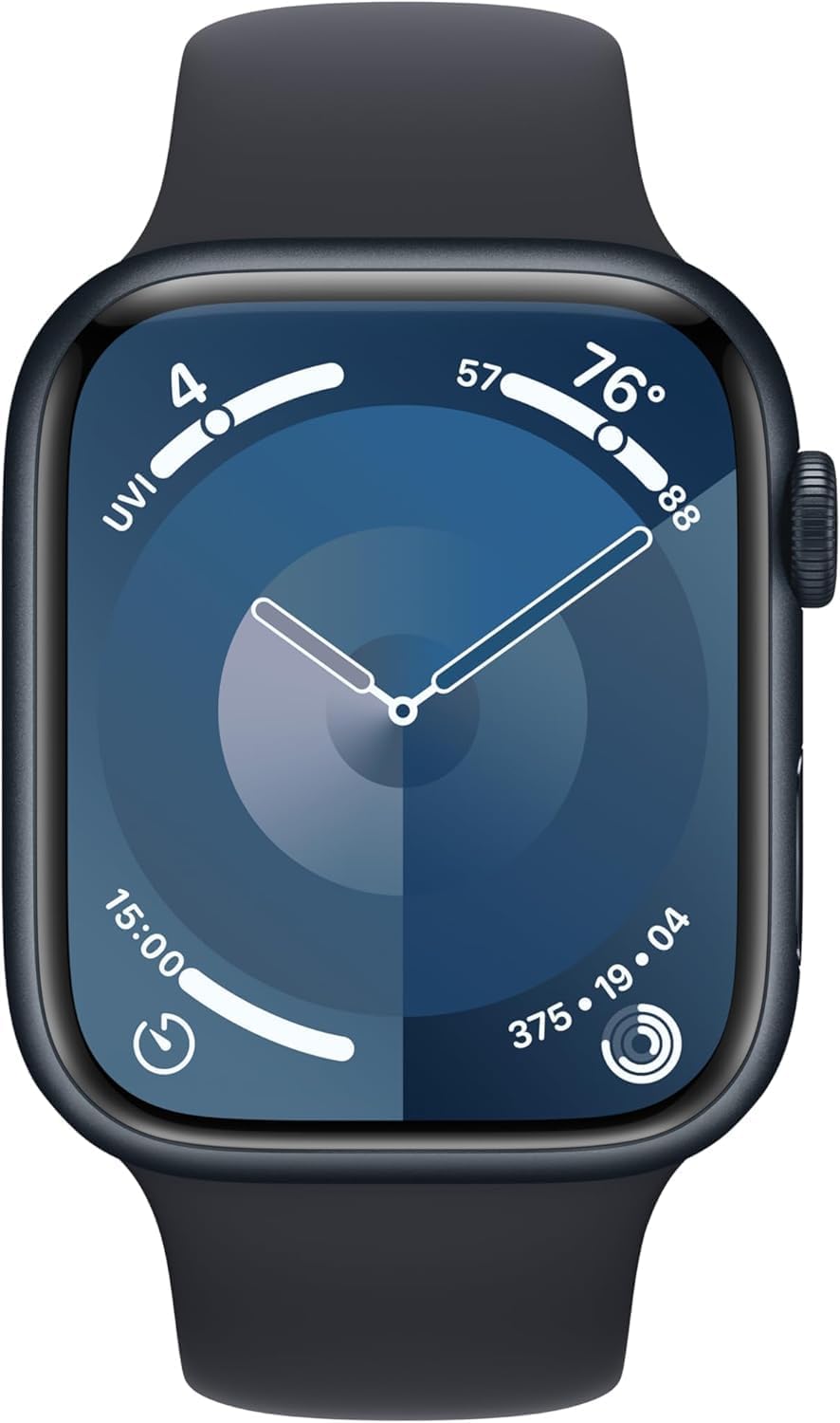 Apple Watch Series 9 (GPS + LTE) 45MM Midnight Aluminum Case Black Sport Band (Renewed Premium)