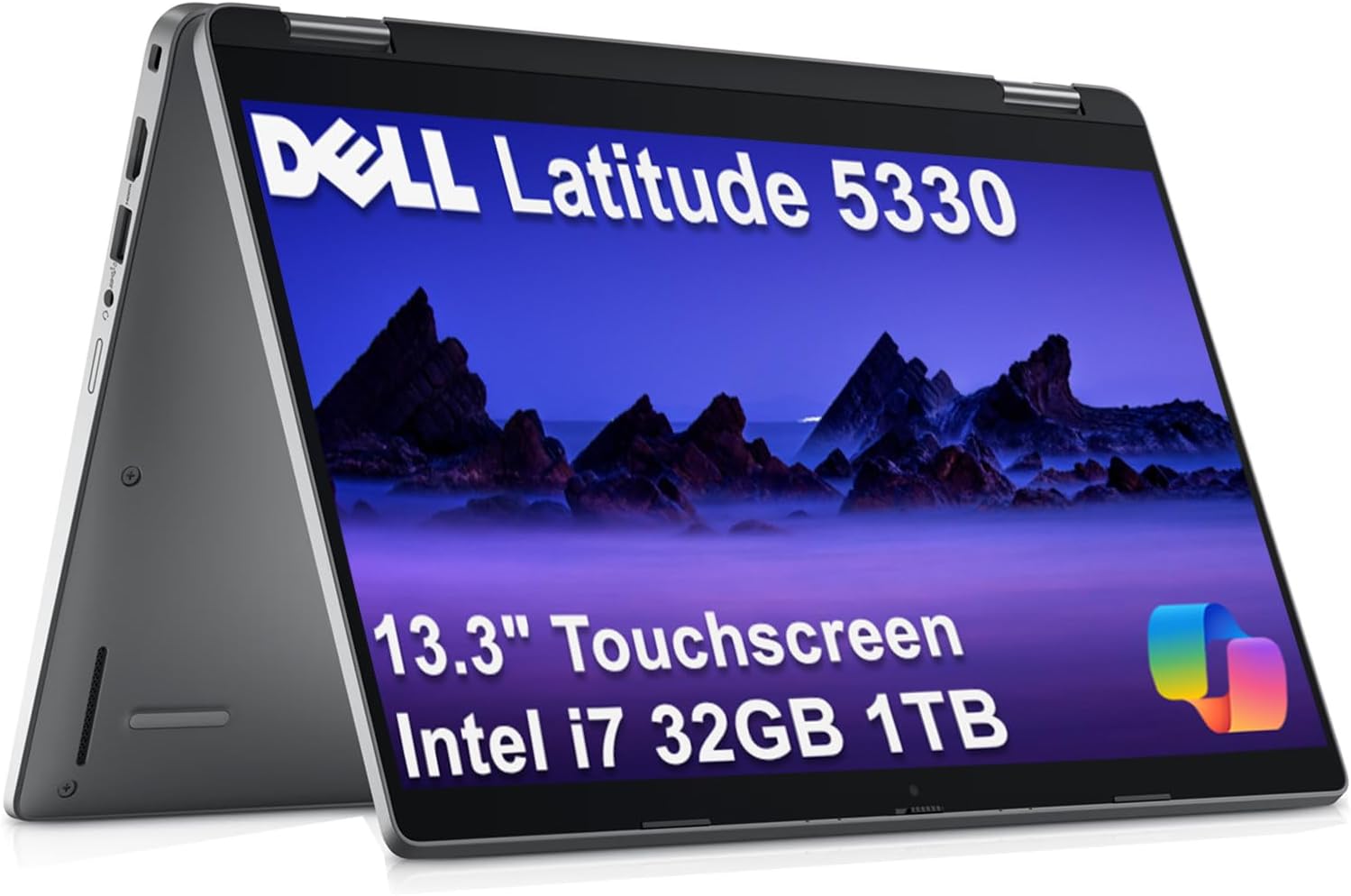 Dell Latitude 5000 13.3' 2-in-1 Business Laptop (FHD Touchscreen, Intel 10-Core i7-1265U vPro, 32GB RAM, 1TB SSD), 2x Thunderbolt 4, Backlit, Fingerprint, Webcam, Wi-Fi 6E, Win 11 Pro w/AI Copilot