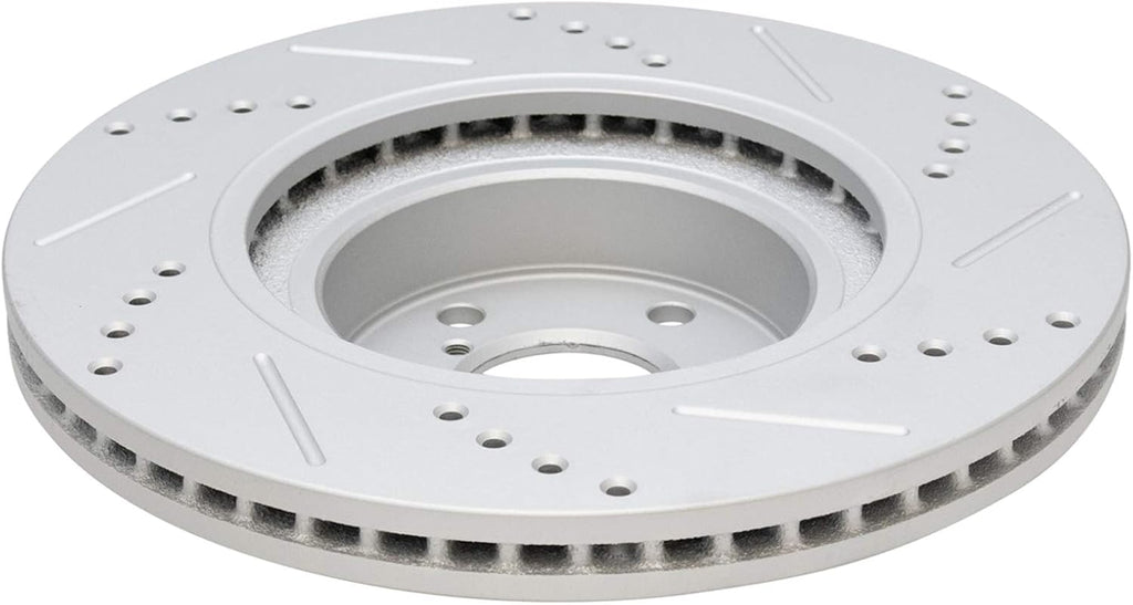 TRQ Performance Front and Rear Brake Rotor Set G Coated Drilled and Slotted Compatible with 2005-2009 Subaru Outback 2006-2009 Legacy