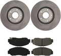 3Pcs Front Brake Pads and Rotors Kit, Automotive Replacement Brake Kits Dwvksz for Honda Accord 3.0L 2003-2007, for Honda Civic 1.8L 2006-2011, for Acura CSX 2.0L 2006-2011