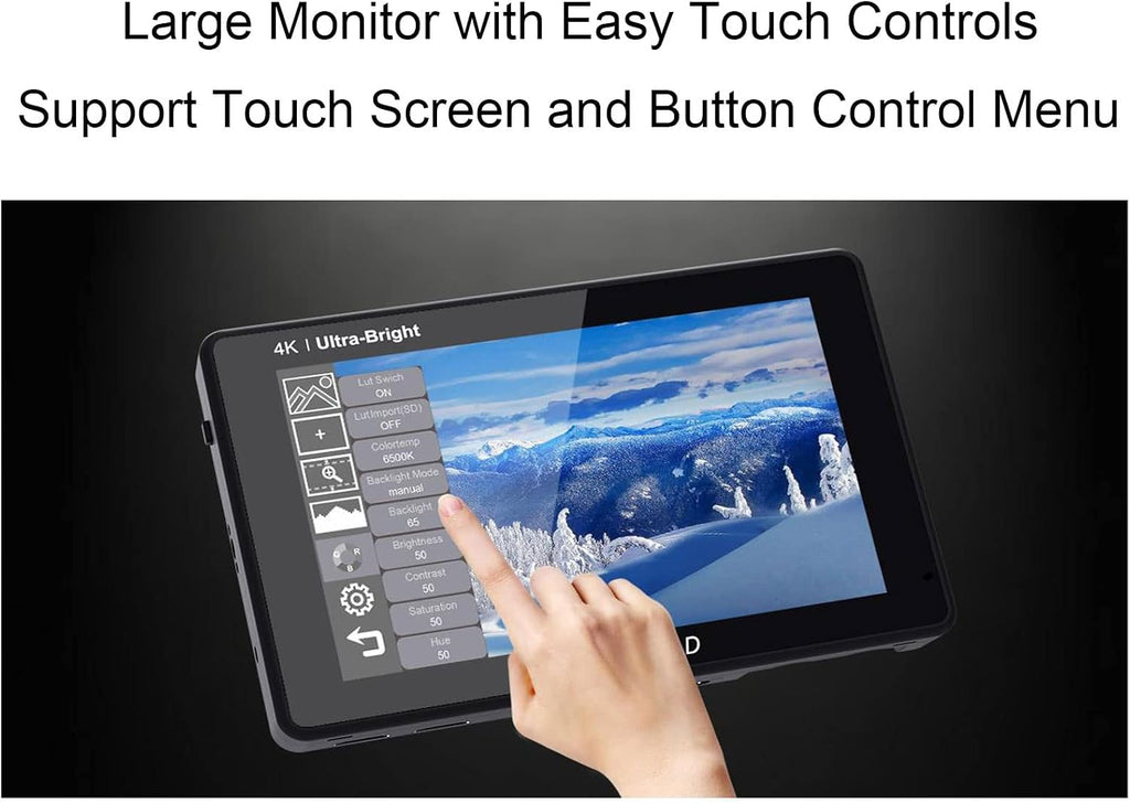 FEELWORLD LUT7S PRO 7 Inch 2200nits DSLR Camera Field Monitor 3D LUT Touch Screen 4K HDMI 3G-SDI Input Output 1920X1200 IPS Panel