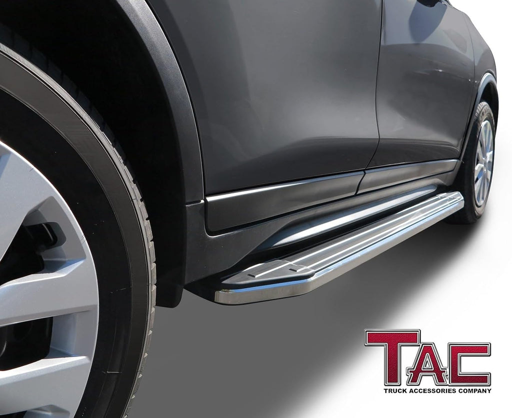 TAC Running Boards for 2005-2026 Nissan Frontier Crew Cab Aluminum Black Side Steps Nerf Bars