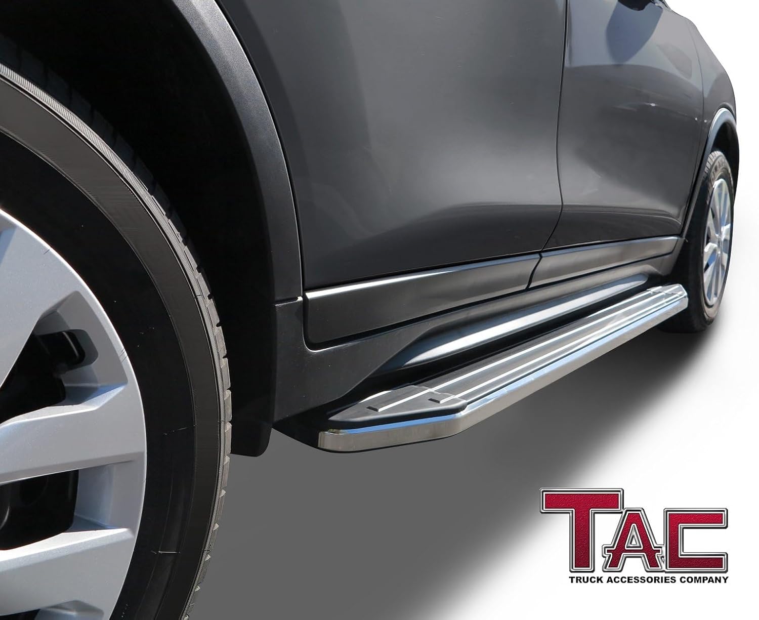 TAC Running Boards for 2005-2026 Nissan Frontier Crew Cab Aluminum Black Side Steps Nerf Bars