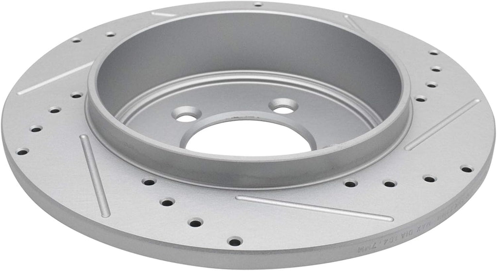 TRQ Performance Front and Rear Brake Rotor Set G Coated Drilled and Slotted Compatible with 2002-2005 Ford Explorer 2002-2005 Mercury Mountaineer