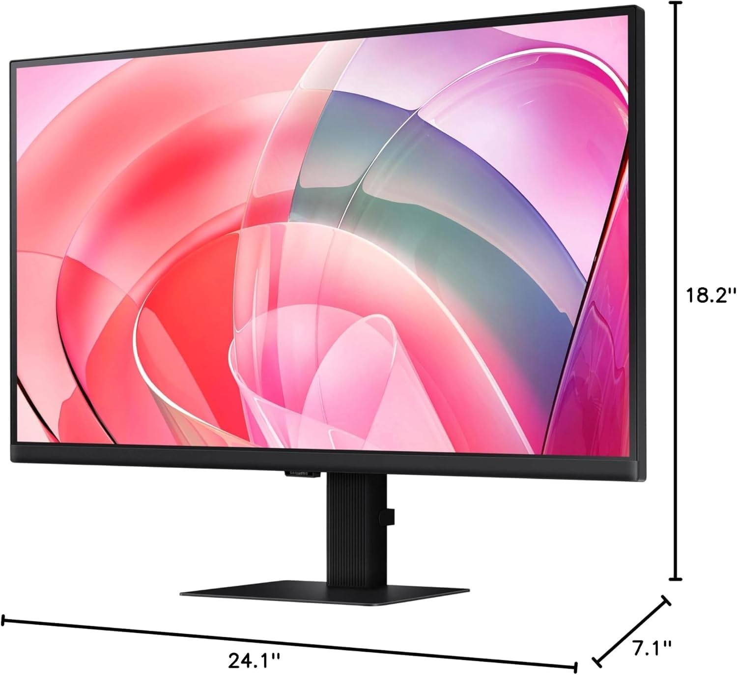 Samsung 27' ViewFinity S7 Series 4K UHD Computer Monitor, 60Hz, 5ms, Advanced Eye Care, Easy Setup Stand, Multiple Ports, High Resolution, Black, with HDMI Cable