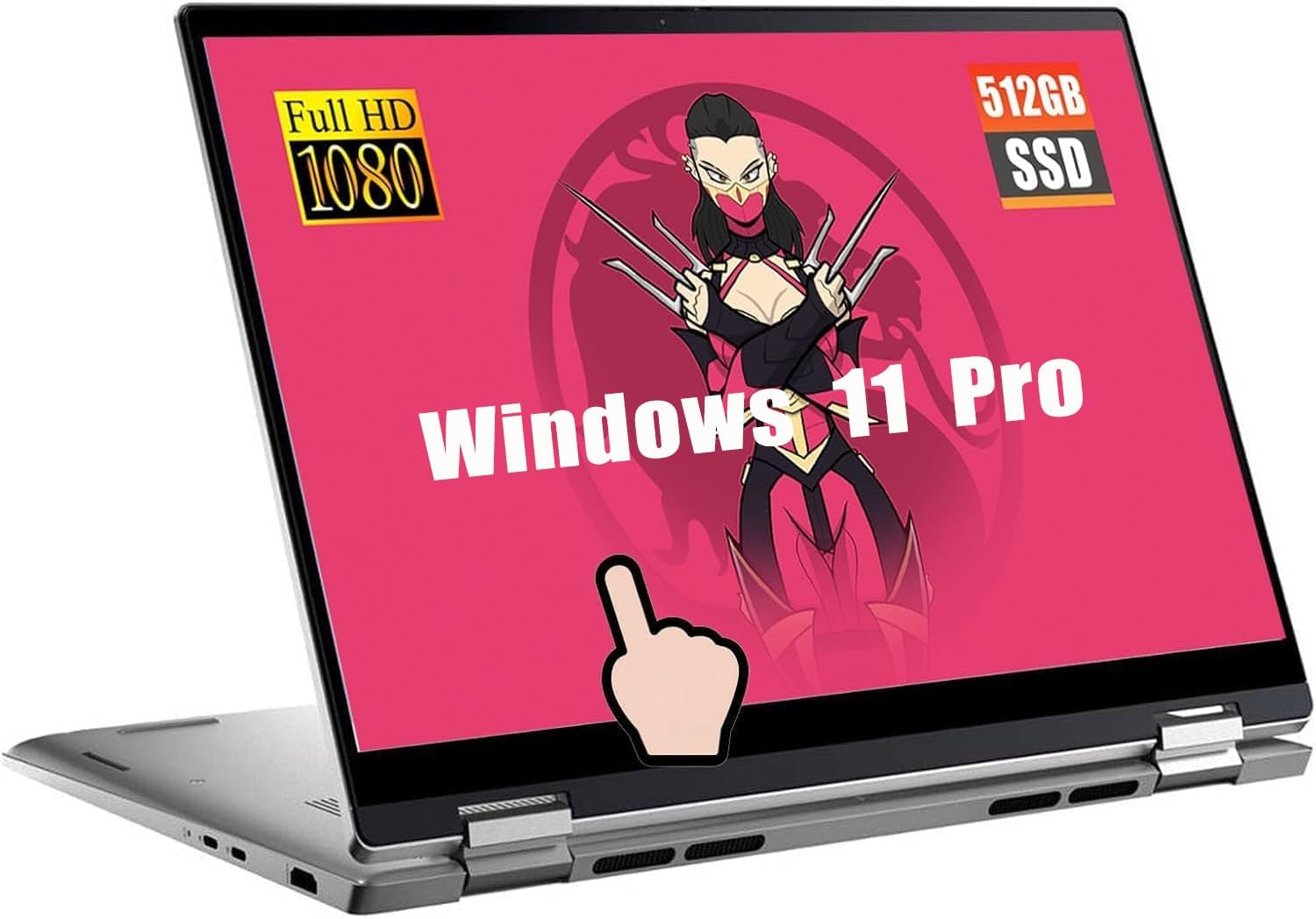 Dell Latitude 7420 2-in-1 Laptop, 14' FHD (1920x1080) Notebook, Core i5-1145G7, 16 GB RAM, 512GB SSD, WiFi, Bluetooth, Webcam, Windows 11 Pro, Silver(Renewed)