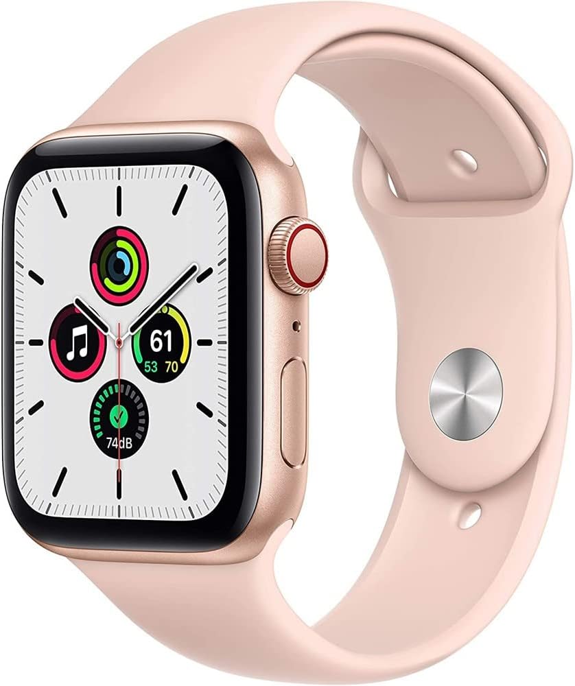 Apple Watch Series SE 44mm Gold Aluminum (GPS+Cellular) - MYEP2LL/A (Renewed)