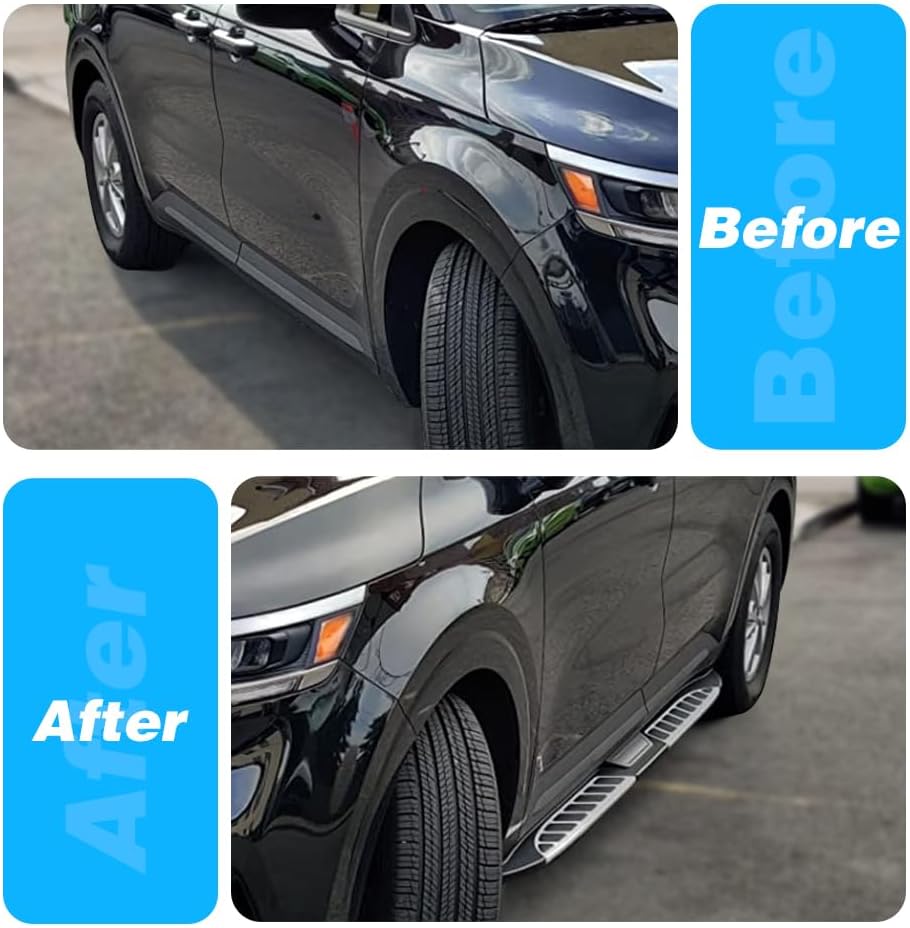 550LBS Running Boards fit for KIA Carnival 2022-2026 Side Step Nerf Bar Accessories，No Drill Installation