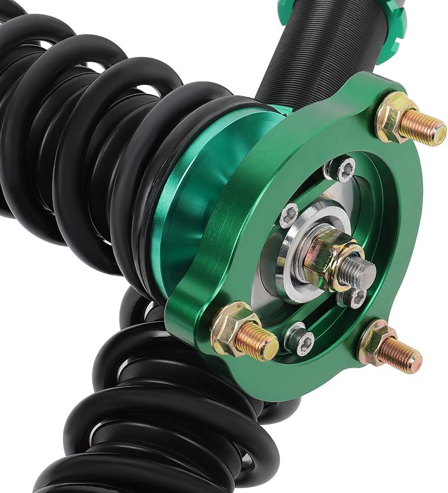Coilover Struts Spring Shocks Adjustable Height Coilovers Suspension Struts Coil Spring Shocks and Struts Full Set Kits ECCPP Fit for 2006 2007 2008 2009 2010 2011 for Honda Civic - Green