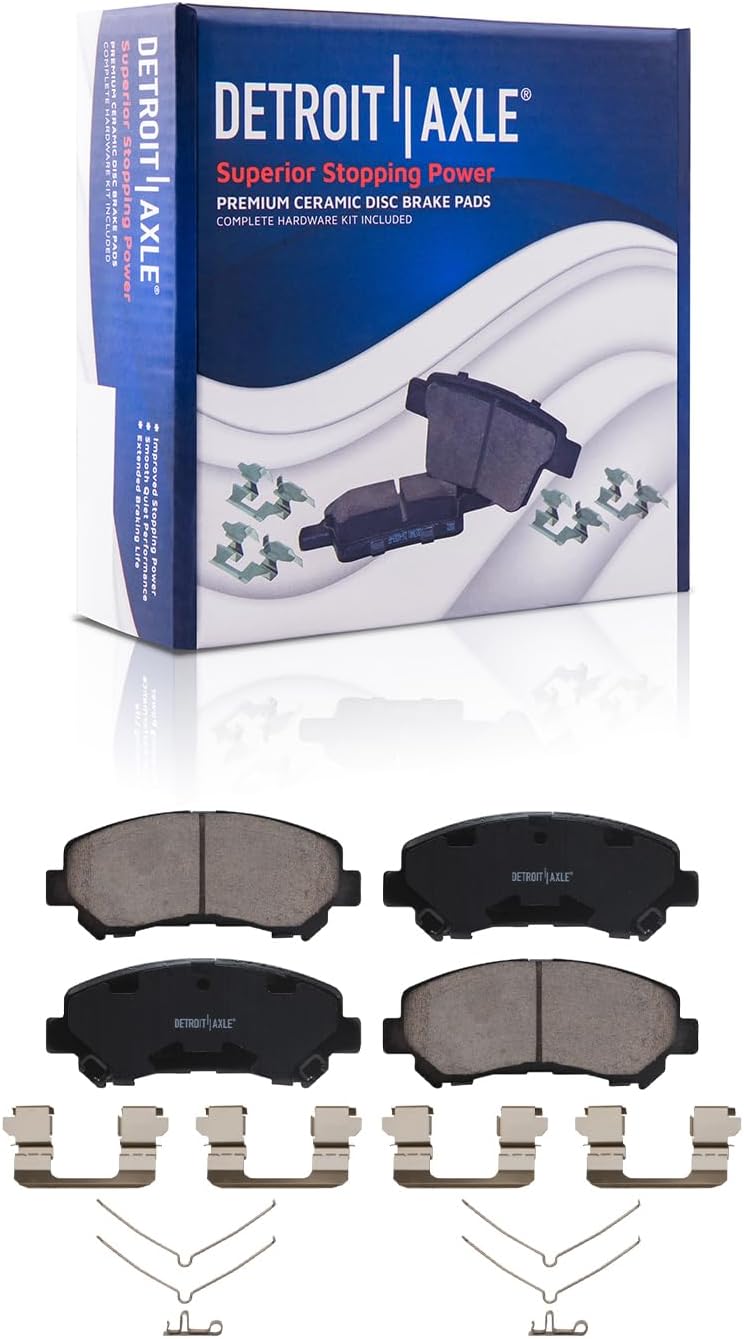 Detroit Axle - Brake Kit for Nissan Maxima 2016 2017 2018 2019 2020 2021 2022 2023 Disc Brake Rotors Ceramic Brakes Pads Front & Rear Replacement