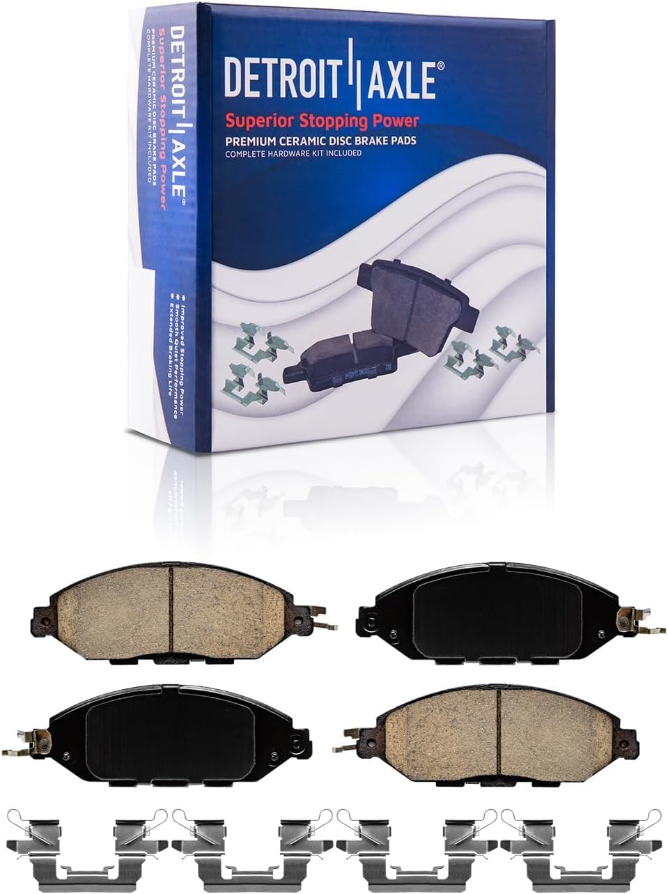Detroit Axle - Brake Kit for 2014-2020 INFINITI QX60 2013-2020 Nissan Pathfinder 2015-2021 Murano, Disc Rotors Ceramic Pads Replacement: 12.60 inch Front and 12.13 inch Rear Rotor