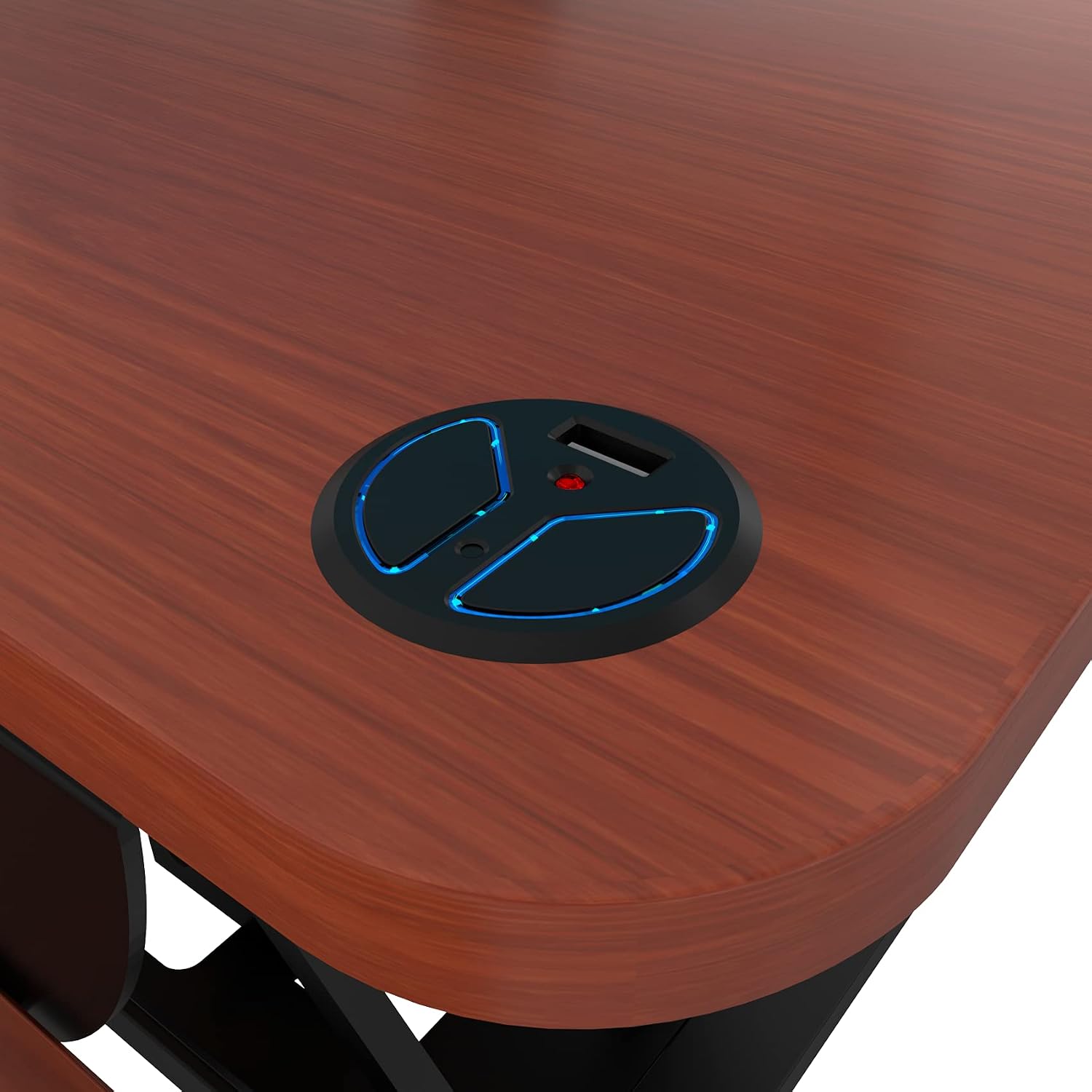 VERSADESK PowerPro 36' x 24' Standing Desk Converter | 7.75' - 23.5' Electric Height Adjustable Sit to Stand Desk Riser w/ Keyboard Tray & USB Hub - Ergonomic Workstation for Home & Office, Cherry